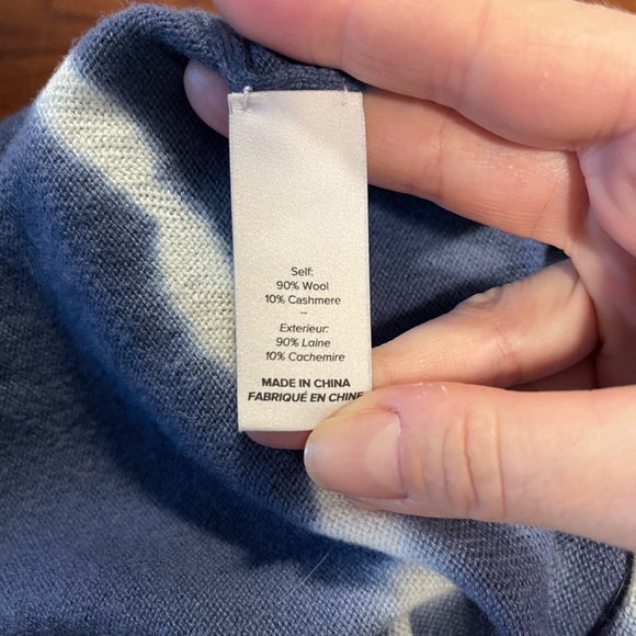 Cinq A Sept Clerisa Tie Dye Wool Cashmere Pullover Sweater - Picture 9 of 9